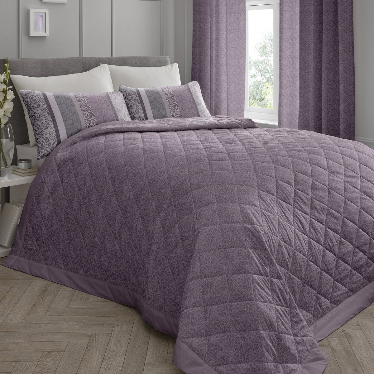 Hanworth Heather Quilted Bedspread